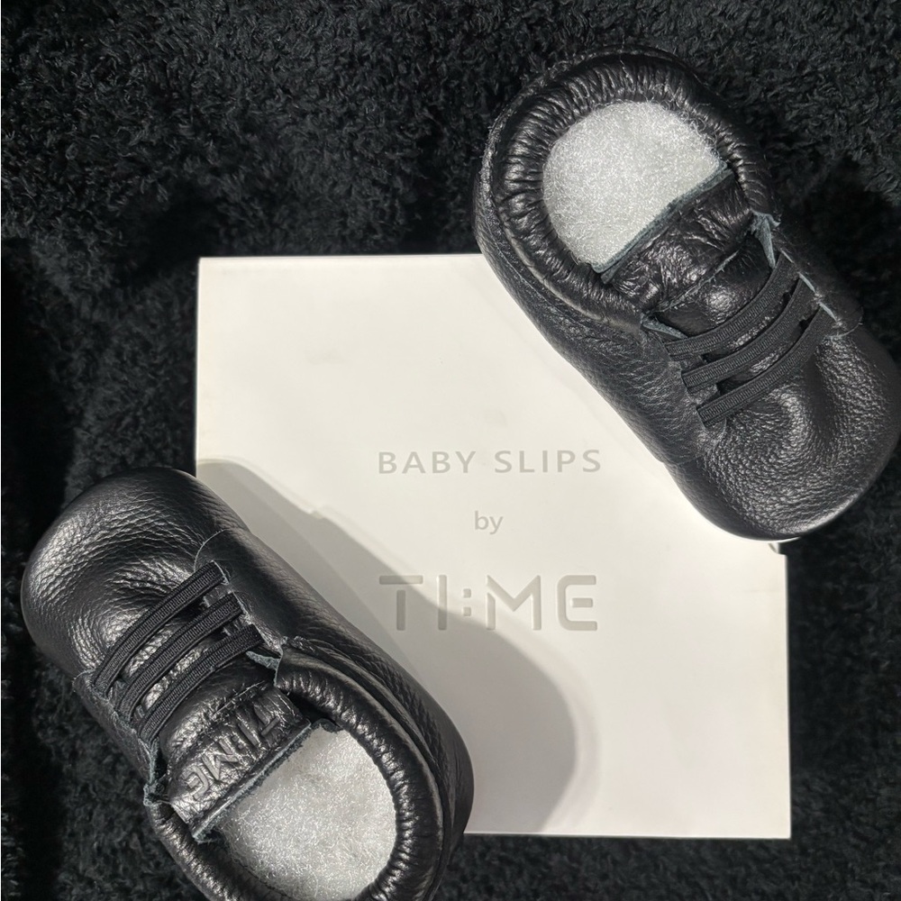 Baby Slips Black Walker Shoes